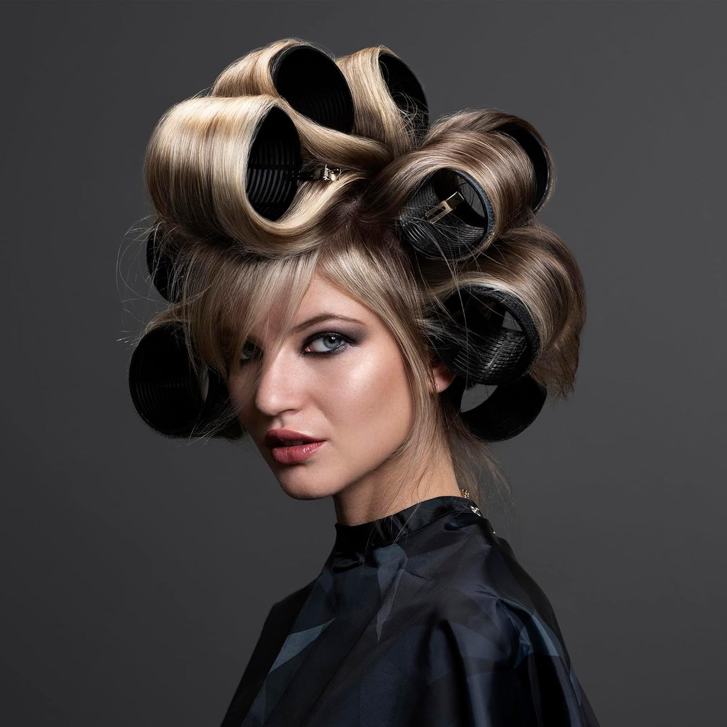 Fromm ProVolume 2.5" Self-Grip Ceramic Ionic Thermal Hair Rollers, 2 Count Large Salon Quality Hair Curlers for Medium and Long Hair, Blowouts, Curtain Bangs