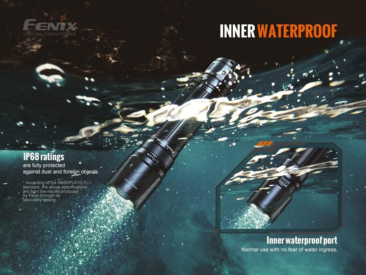 Fenix TK20R Version 2.0 3000 Lumen Rechargeable Tactical Flashlight ** Canadian Edition