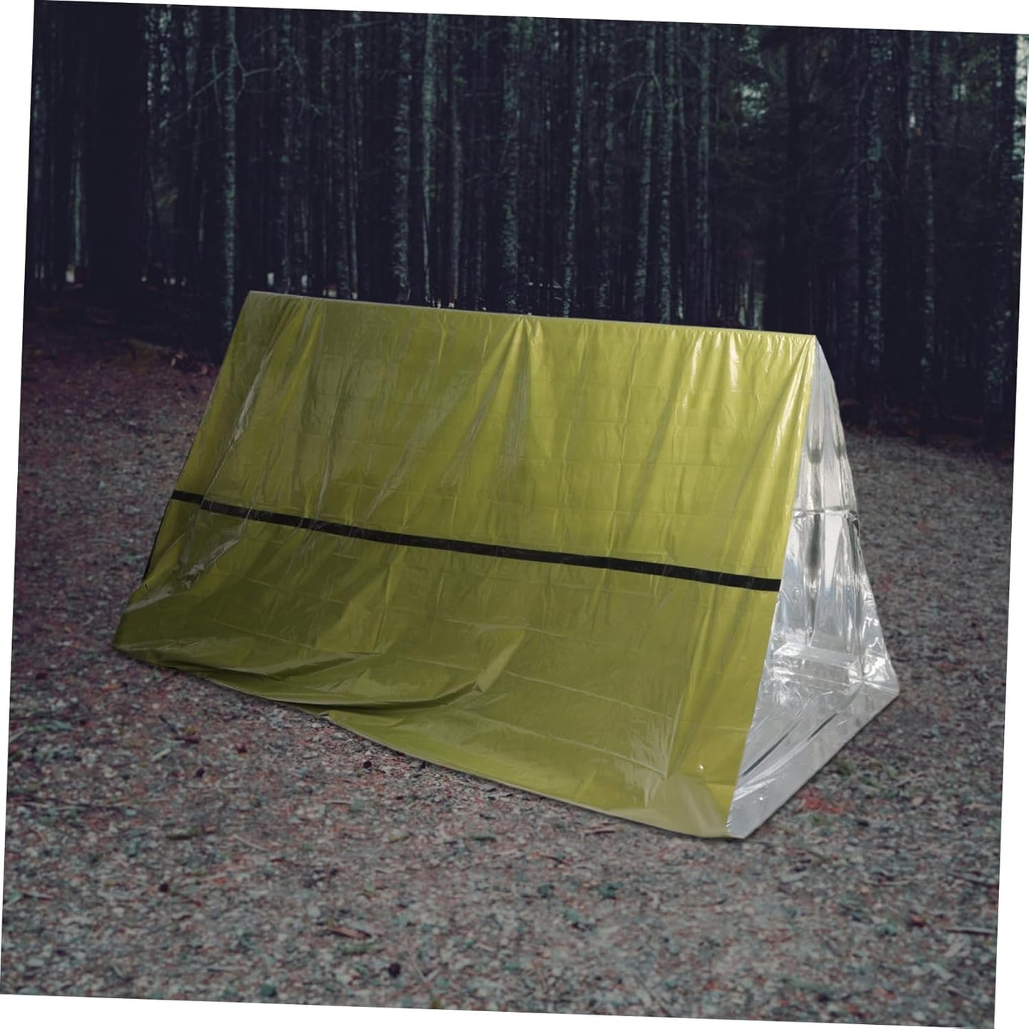 YARNOW 3pcs Survival Tent Insulation Emergency Blanket Windproof Sleeping Bag Essential Outdoor Accessory for Camping Rescue