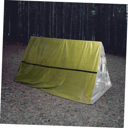 YARNOW 3pcs Survival Tent Insulation Emergency Blanket Windproof Sleeping Bag Essential Outdoor Accessory for Camping Rescue