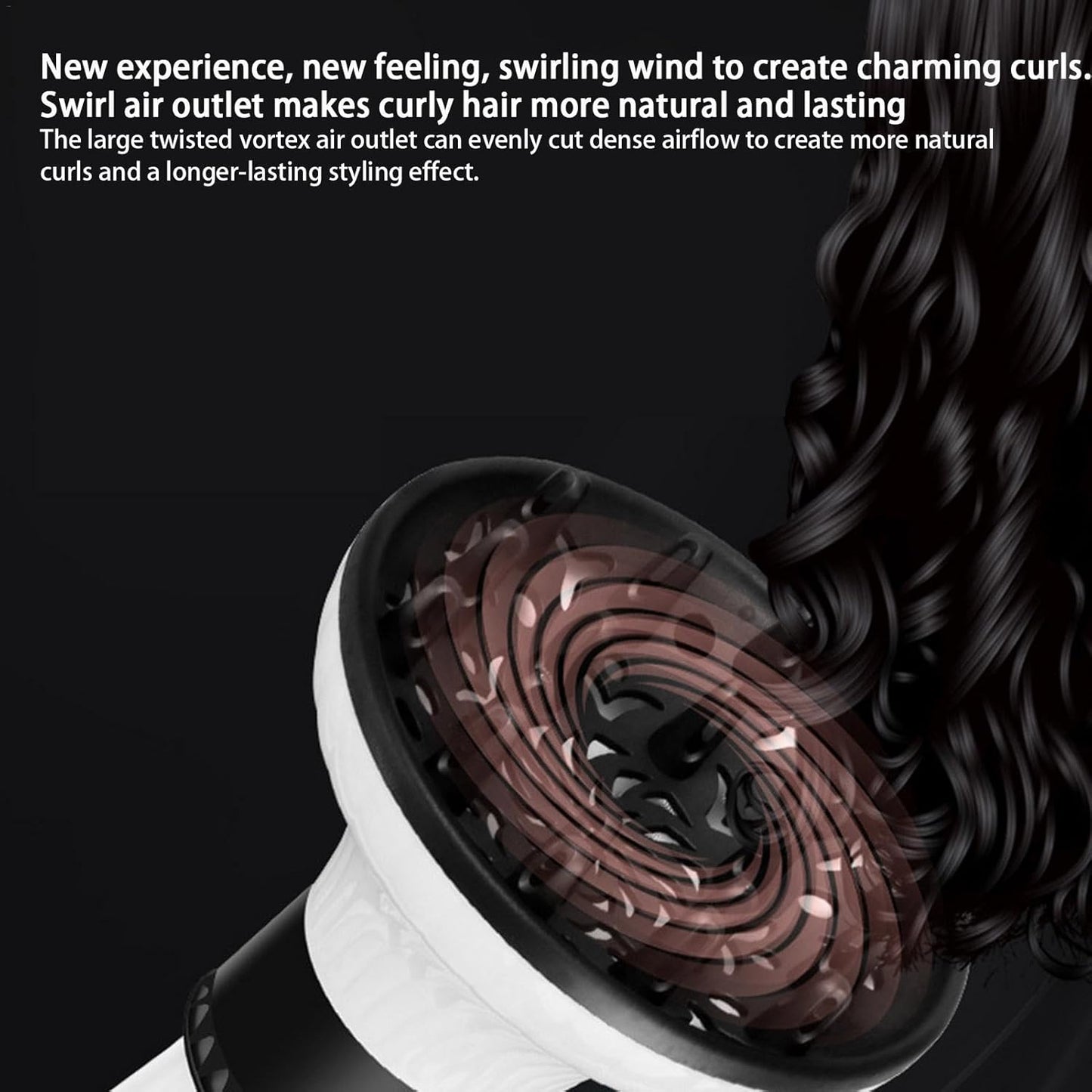 Hair Diffuser, Hair Dryer Diffuser Attachment, Curly Hair Diffuser, Professional Hair Dryer Diffuser, Travel Hair Dryer Diffuser, Adjustable 3.6-6.6