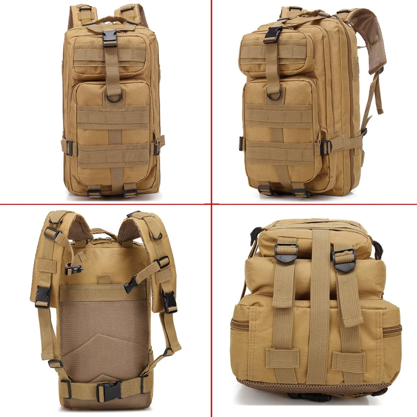 30L Mountaineering Outdoor Multifunctional Backpack 3 Days Tactical Backpack Military Tactical Backpack Assault Pack for Hiking Camping Trekking Hunting,CPcamouflage