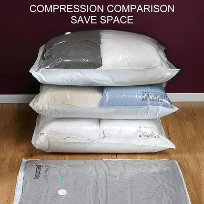 Vacuum Seal Bags - Vacuum Seal Bags For Clothing,Compression Garment Pack - Reusable Waterproof Garment Bags Moving House Seasonal Storage College Dorm Closet Organization