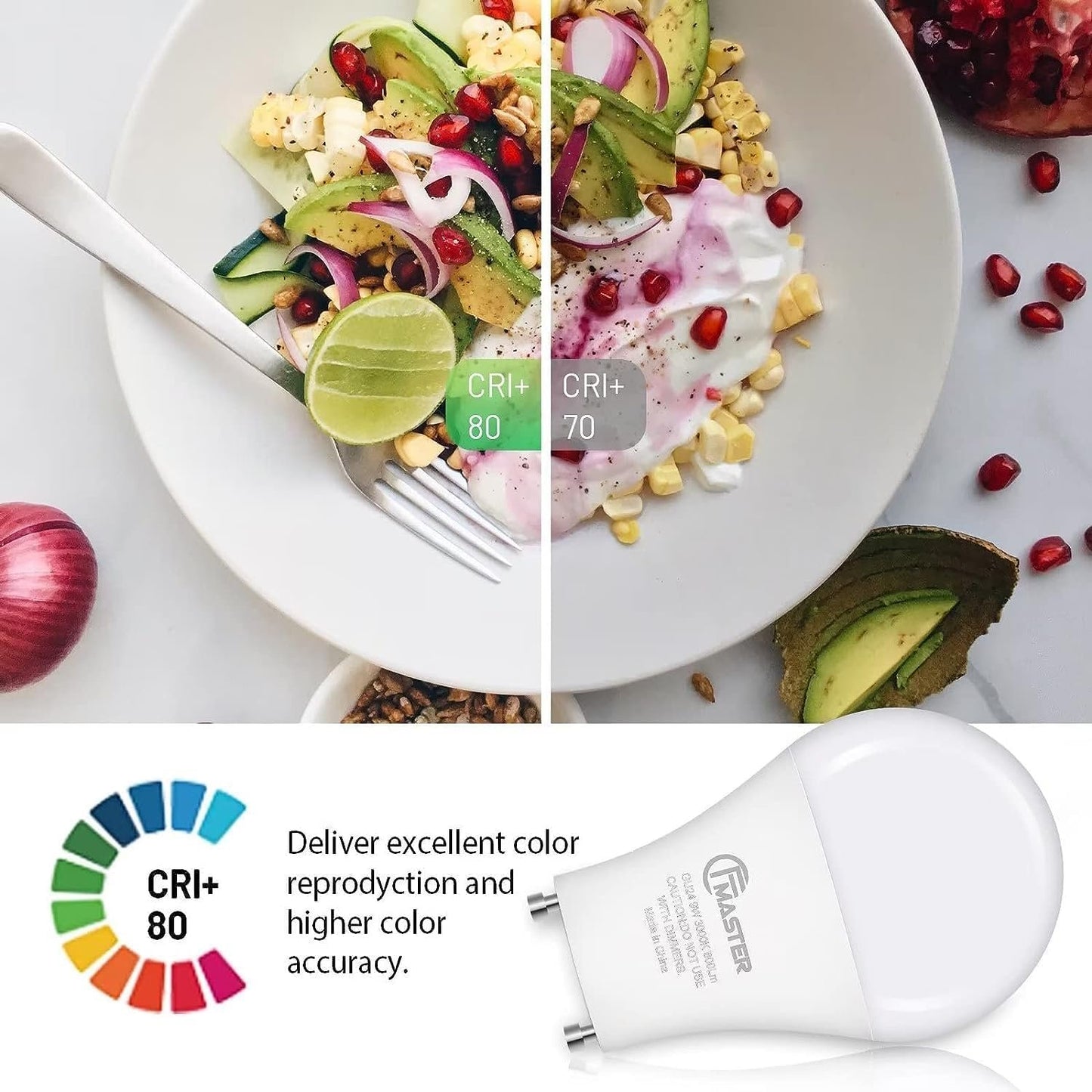 JIANGSILING GU24 LED Bulb, 3000K Warm White GU24 LED Light Bulb, 9W (60 Watt Equivalent), A19 Shape GU24 Light Bulb, Twist Lock GU24 LED Light Bulbs for Home Lighting, Non-Dimmable (16Pack, 3000K)