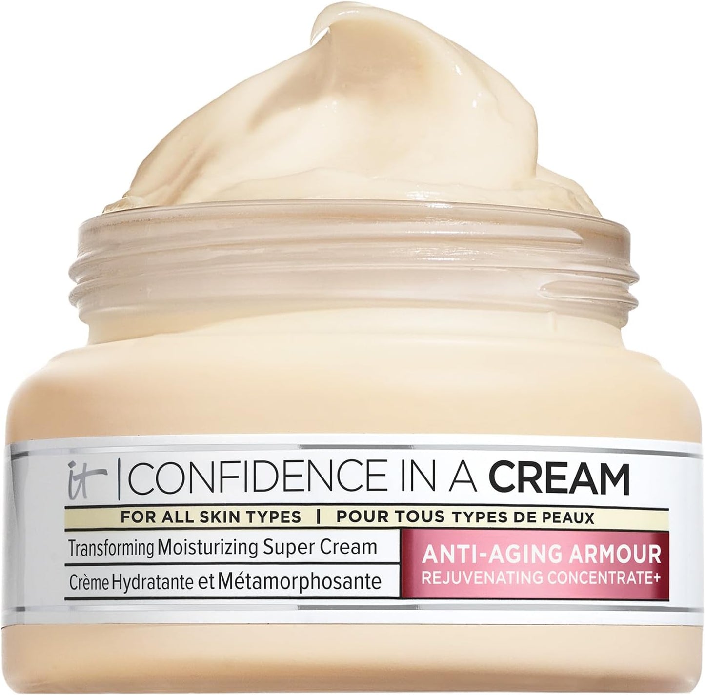 iT COSMETICS, Anti-Aging Moisturising Cream, For All Skin Types, Formula With Niacinamide, Confidence In A Cream Supercharged, 60ml