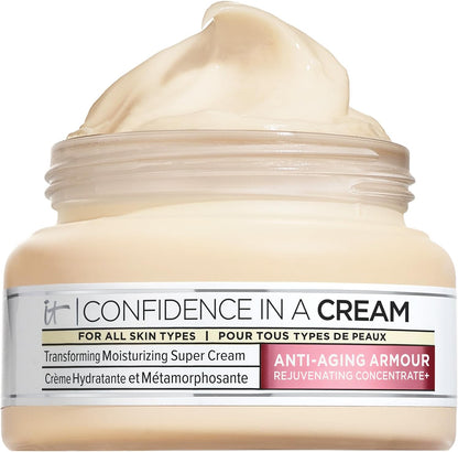 iT COSMETICS, Anti-Aging Moisturising Cream, For All Skin Types, Formula With Niacinamide, Confidence In A Cream Supercharged, 60ml