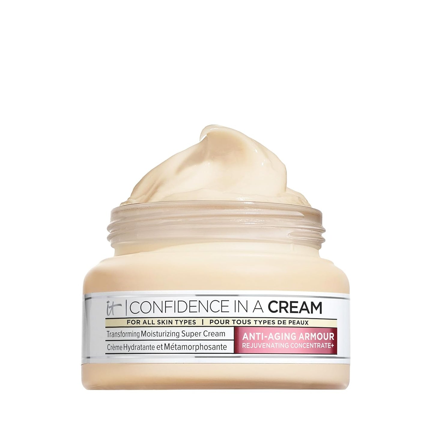 IT Cosmetics Confidence in a Cream - Hydrating & Anti Aging Face Moisturizer, Visibly Reduces Fine Lines, Wrinkles & Signs of Aging, Repairs Skin Barrier, With Squalane & Ceramides, For All Skin Types