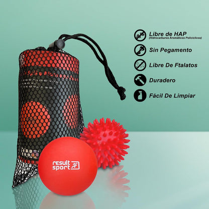 ResultSport Massage Ball, Plantar Fasciitis Recovery, Trigger Point Massage, Deep Tissue Myophasic Relief