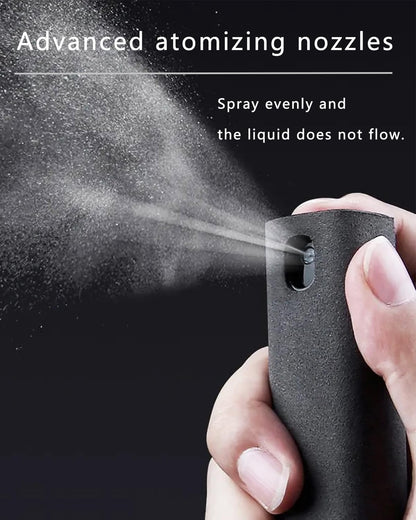 Touchscreen Mist Cleaner Spray Kit 2in1 Car Screen Spray Cleaner Car Essentials for Women Travel for iPhone iPad AirPods MacBook Eyeglasses Cell Phones Screen Cleaner Spray Kit (2 Units)