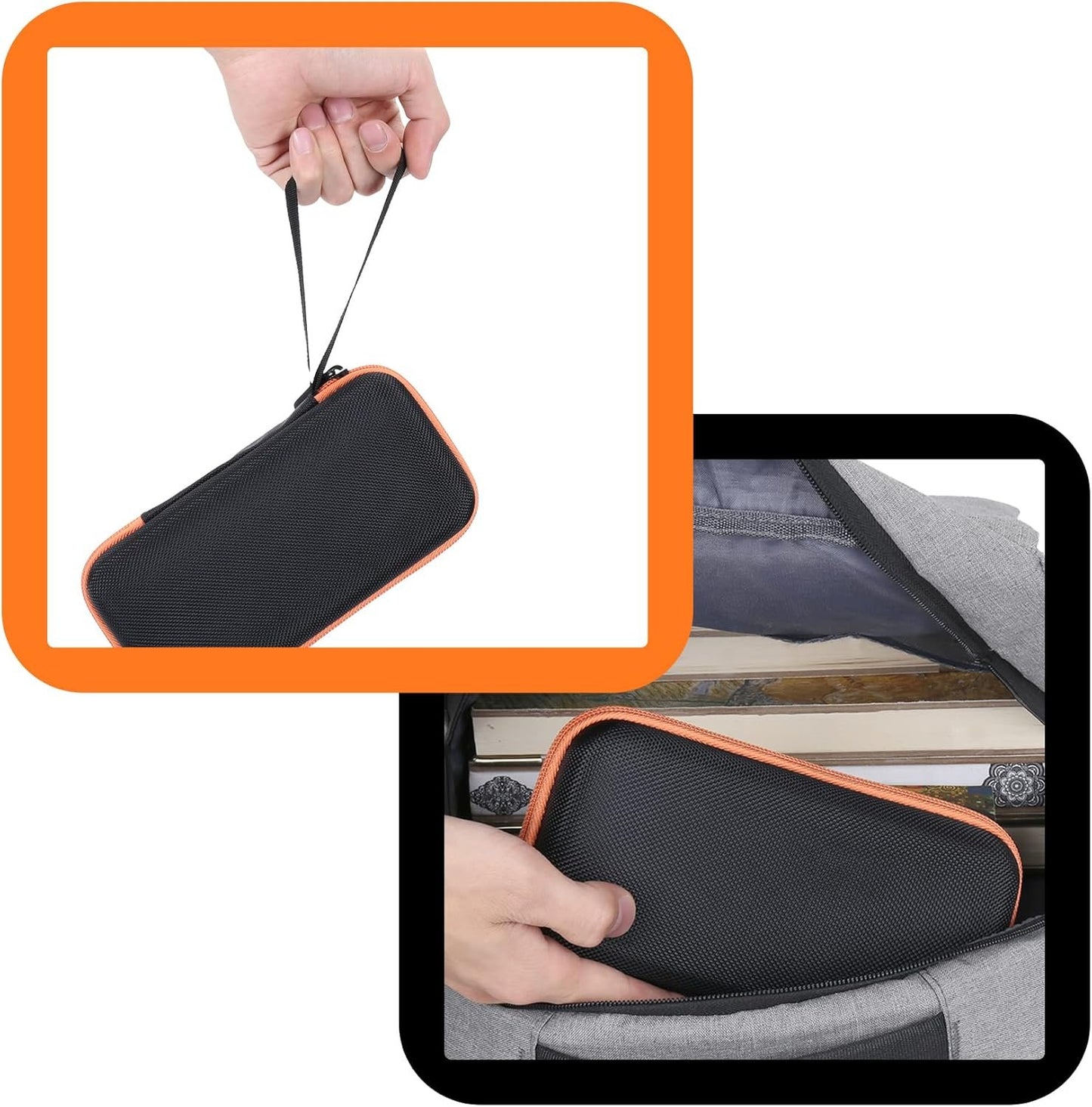 Aenllosi Hard Carrying Case Compatible with Solar Power Bank Qi Charger 10,000mAh