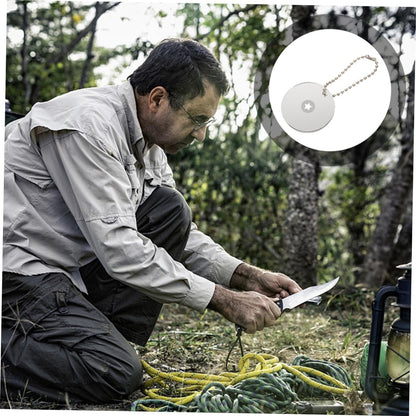 GOOHOCHY Outdoor Survival Gear 2pcs Compact Acrylic Signal Mirror Essential for Emergency Signaling