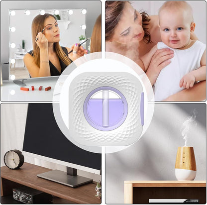 Automatic Aromatherapy Diffuser, Scent Air Machine with Adjustable Fragrance Dispenser, Portable Freshening Tool for Car, Pet Area, Living Room, Bathroom, Bedroom, 3.94x3.94x1.18 in