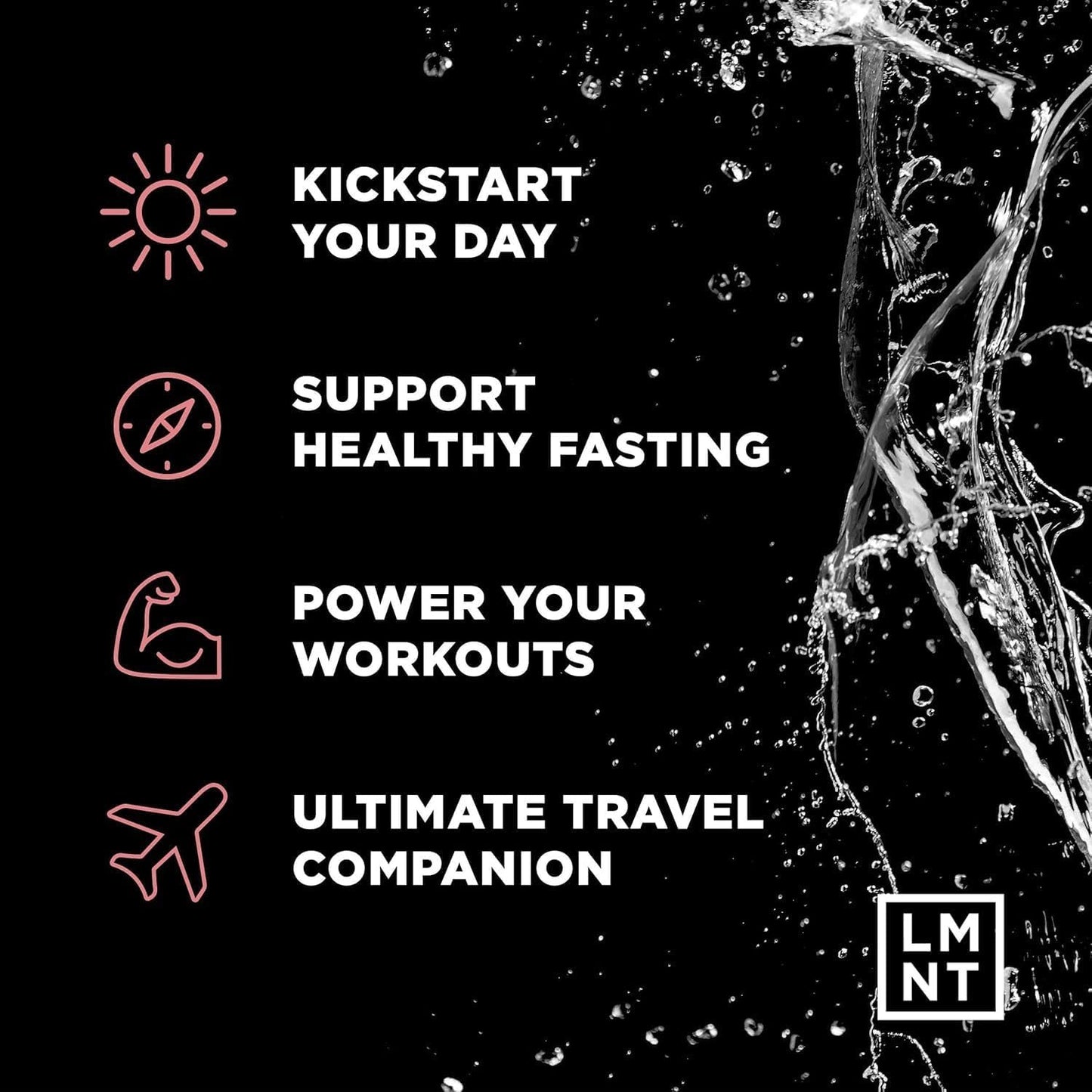 LMNT Zero Sugar Electrolytes - Raspberry Salt | Drink Mix | 30 Count, Pack of 2 (60 Sticks)