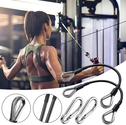 Fitness Extension Cable - 2X Home Gym Cable,Pulley System Fitness Cable, Fitness Pulley Cable, Gym Machine Extension Cables for Exercise Home Fitness