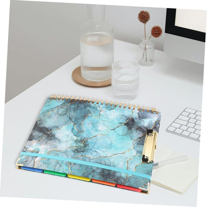 TEHAUX Multifunctional Notepad Clipboard Folio with Storage Pocket PU Writing Board for Office School and University Use Enhance Productivity and Organization