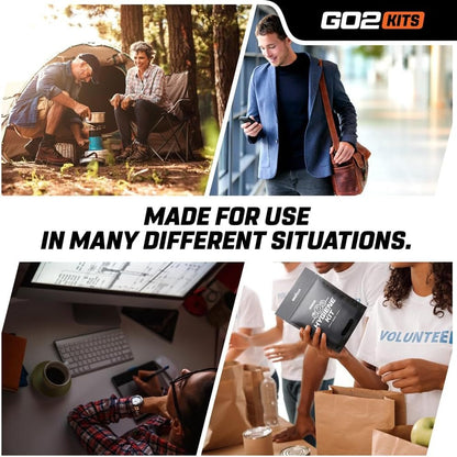 Go2Kits Travel Toiletry Kit, Hygiene Kit for Travel, Business & Charity with Reusable Toothbrush, Bath Soap & Other Essential Toiletries, 1-Pack