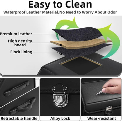 Car Trunk Organizer for Mini Countryman ALL4 F54 F55 F56 F57 F60,Large Capacity Multi Compartment Car Trunk Storage Box,Collapsible Car Storage Organizer,S-B