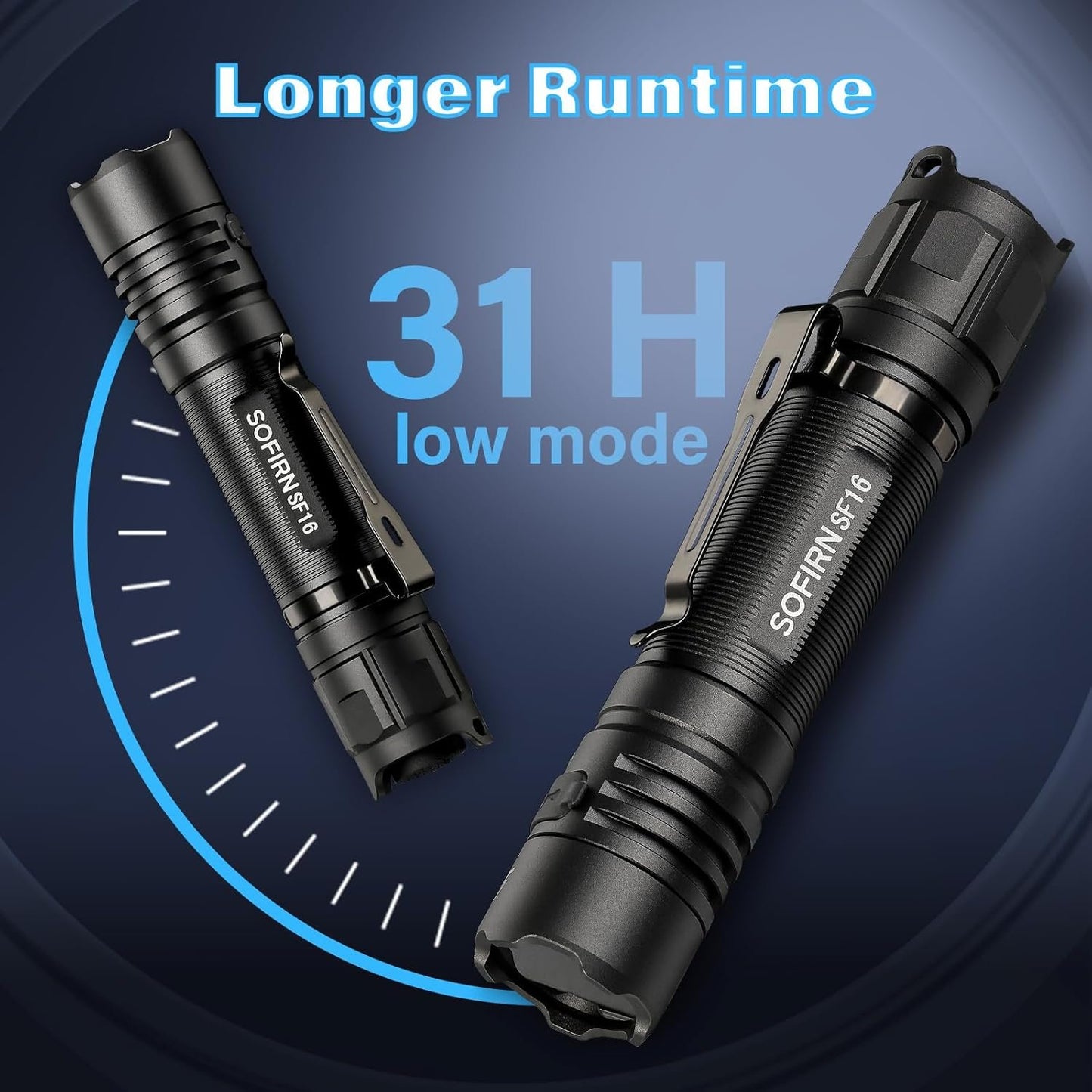 365nm UV Torch Black Light, Sofirn SF16 Rechargeable Powerful LED Blacklight Flashlight for Detecting Pet Dog Urine, Unveil Invisible Stains, High Definition Pure Ultraviolet