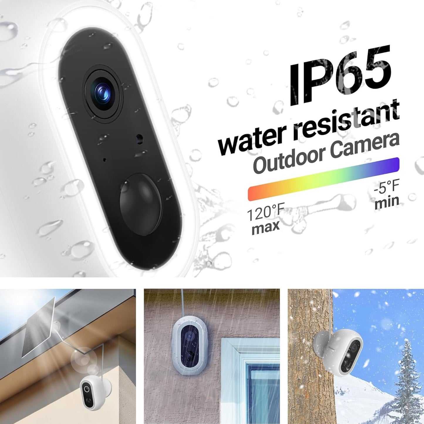 Laview 2K Solar Security Cameras Wireless Outdoor, Rechargeable Battery Wifi Cameras for Home Security with Spotlight Color Night Vision,Siren Alarm,AI Human Detection,IP65,2-Way Talk,Cloud/SD Storage
