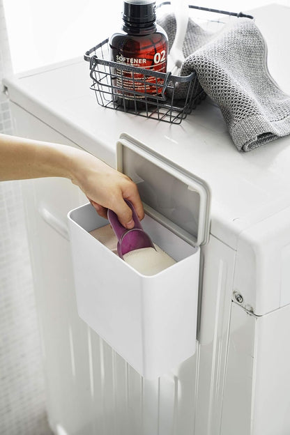 Yamazaki Home Plate Magnetic Detergent Pod Container Closet Storage and Organization Systems, One Size, White