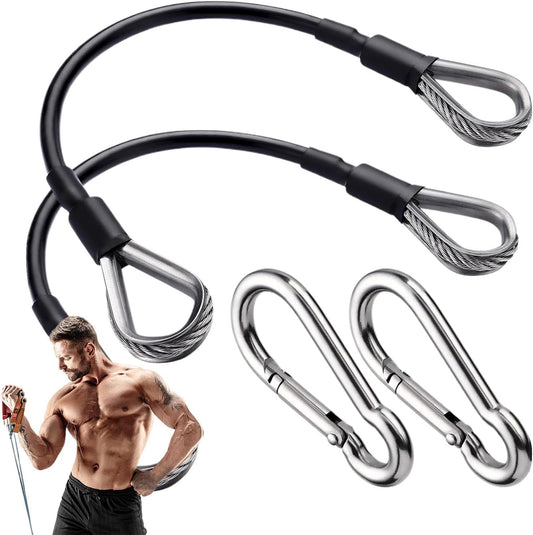 Gym Cable Extension - 2X Pulley System Fitness Cable - Fitness Pulley Cable, Multifunctional Home Gym Cable, Fitness Pulley Workout Cable for Home Exercise Fitness
