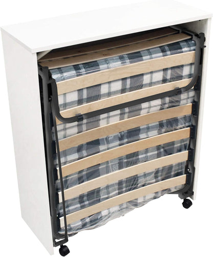 RETI GRITTI SPA Folding Single Bed Cabinet Matt White