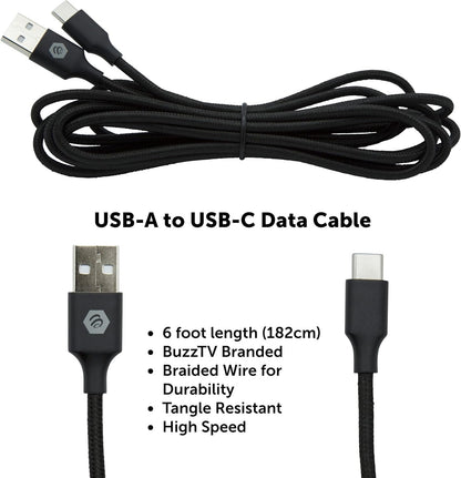 BuzzTV U5 128GB Android TV Box | 4K Streaming Device Quad-Core Processor Dual-Band Wi-Fi Bluetooth 5.0 | HDR Android 11 OS