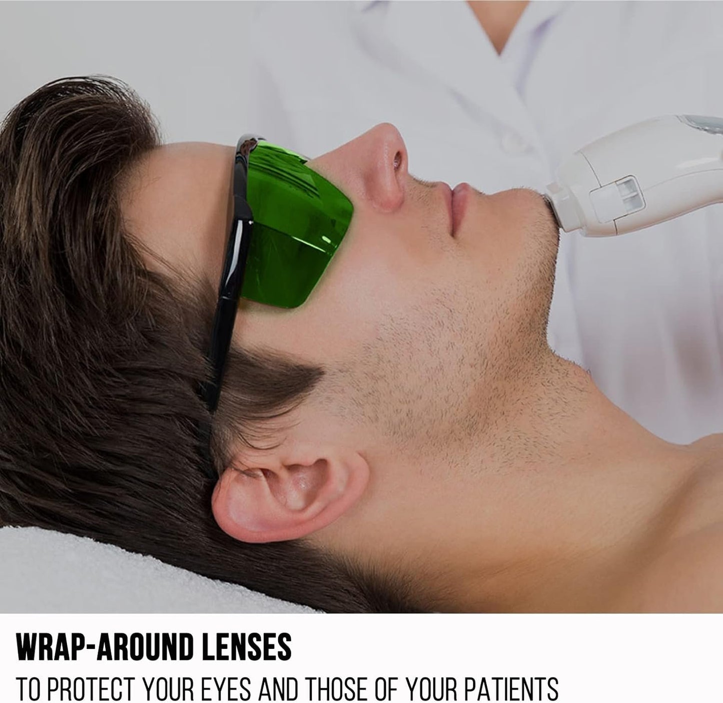 Laser Safety Glasses, IPL 200-2000nm Laser Glasses Eye Protection for Laser Hair Removal Treatment and Laser Engraving