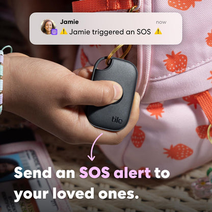 Tile by Life360 Pro (2024) - Powerful Bluetooth Tracker, Key Finder and Item Locator for Keys Bags, and More. Both iOS and Android Compatible. Phone Finder. 4-Pack (Black/White)