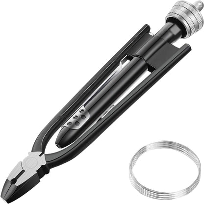 6 Inch Safety Wire Pliers, Wire Twisting Tool Lock Wire Pliers, Twister Tool for Aircraft Auto Industry
