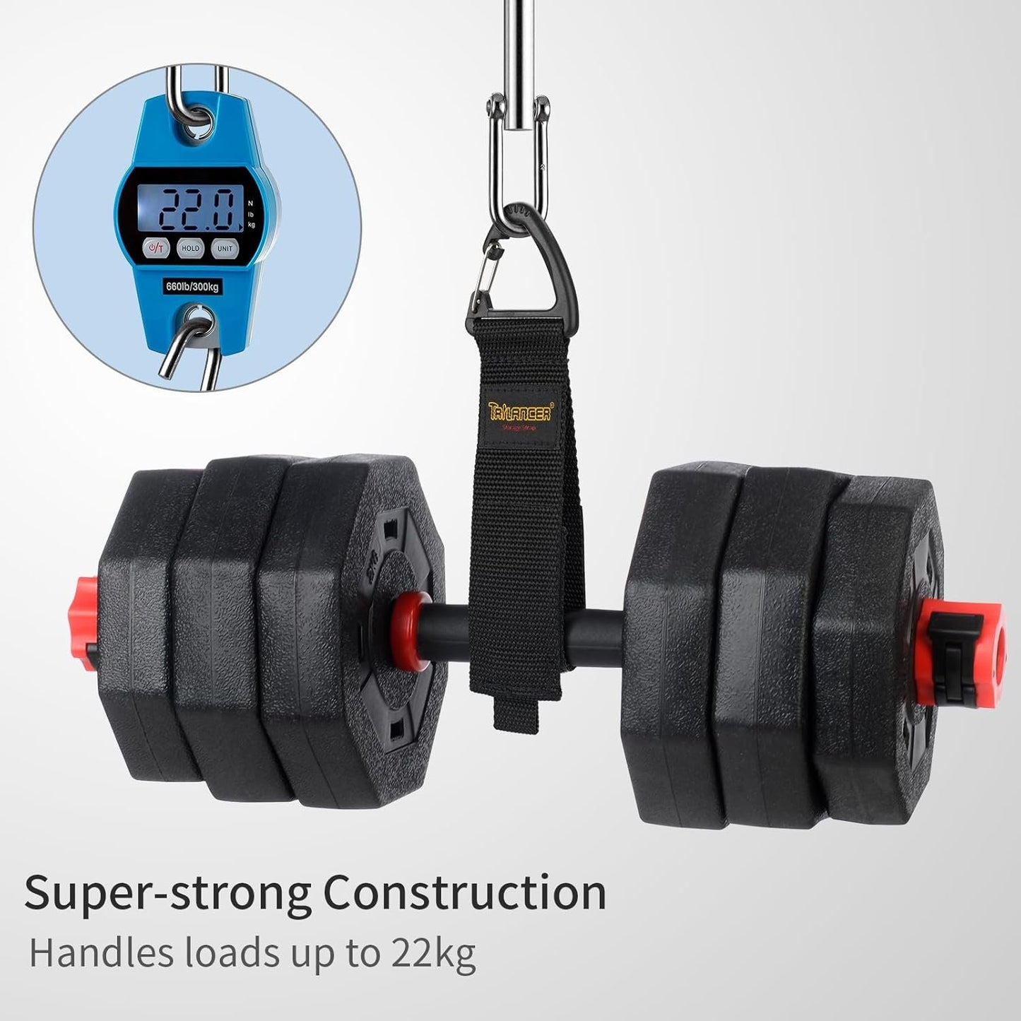 Trilancer Hook-and-Loop Storage Straps with Triangular Buckle to Hang on Walls for Cables, Wires, Rope, Hoses, Organization for Home, Garage or Workshop（2*S，4*M，4*L）