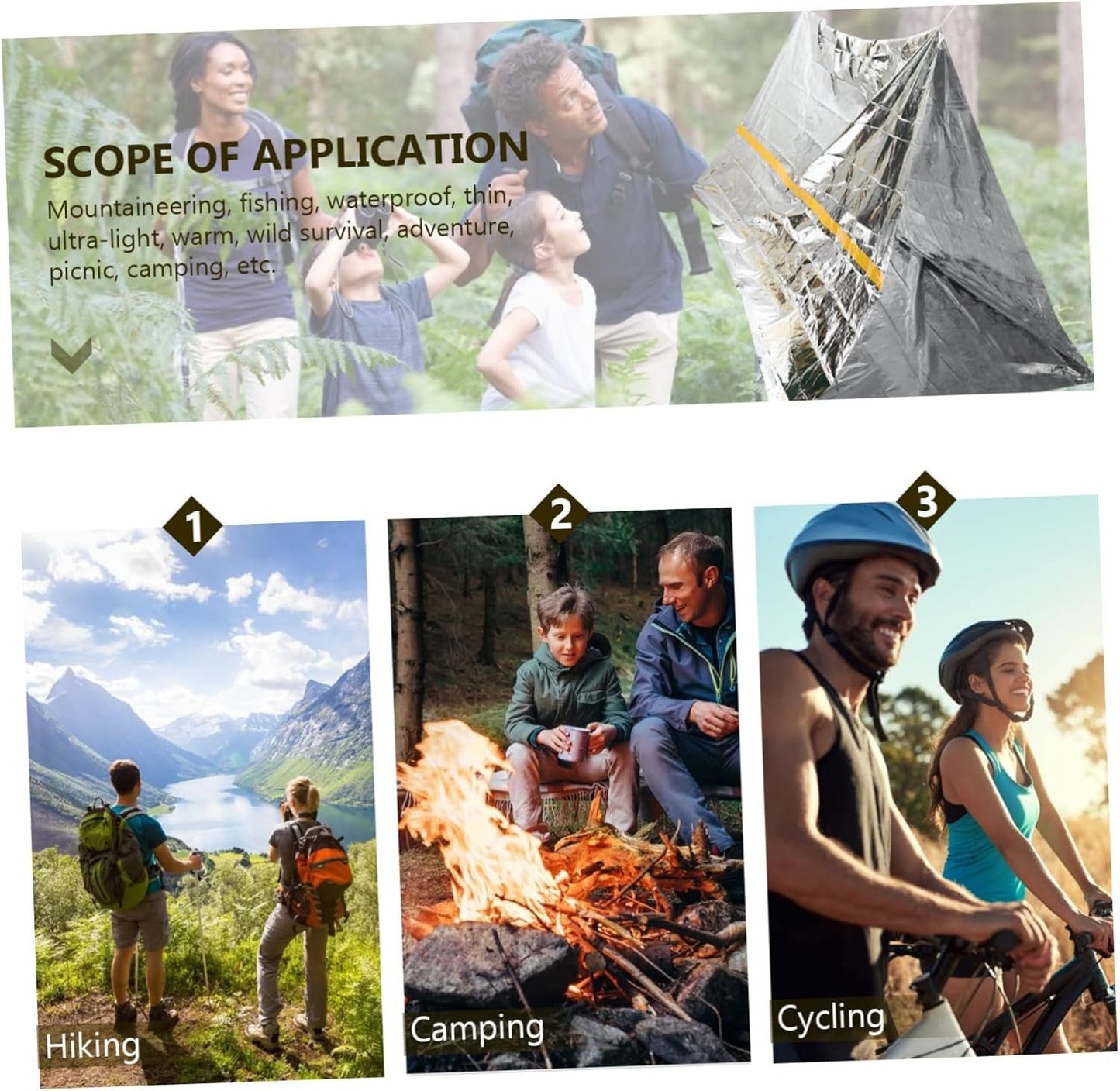 Sosoport 2pcs Disposable Emergency Shelter Tent Portable Tube Tent for Outdoor Survival Camping and Hiking