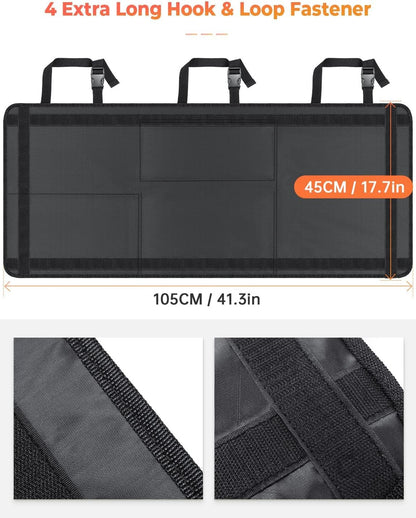 Oasser Car Storage Organizer New Version, Hanging Trunk Organizer with 10 Different Functional Storage Bags, Car Automotive Accessories Trunk Organizer for SUV Truck MPV VAN