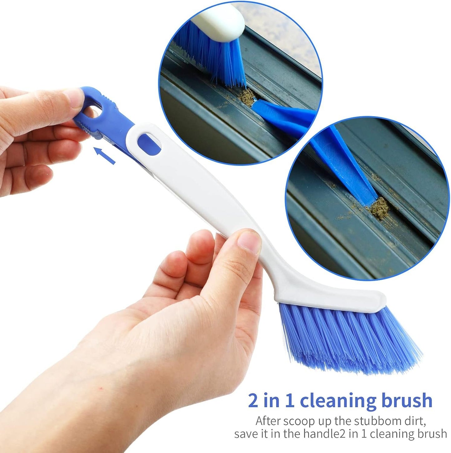 10 Pieces Cleaning Brush Small Scrub Brush, Window Door Sliding Track for Cleaning Sink Scrub, Bathroom Kitchen Edge Corner Grout, Sliding Door or Window