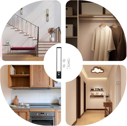 Smart Led Human Body Sensor Light, Under Cabinet Lighting, Led Motion Sensor Light Indoor Closet Lights. con illuminazione luminosa del display, funzione di risparmio energetico, 30 cm, per cucina