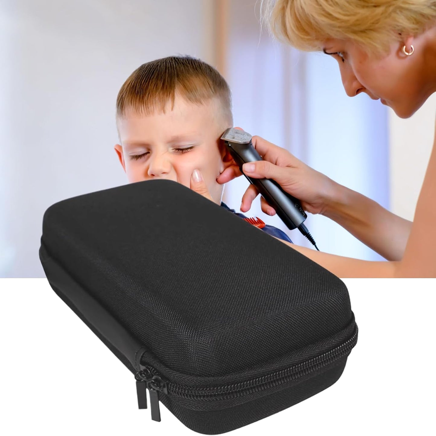 Generisch a clip per parrucchieri, borsa per accessori da , contenitore portatile per trimmer in bagno, salone, campeggio, casa, parrucchiere, cura dei capelli