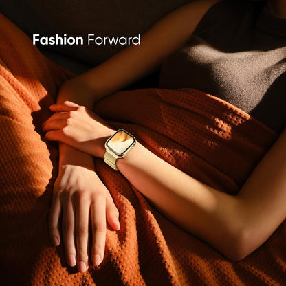 Stainless Steel Mesh Loop Compatible with Apple Watch Strap 40mm 41mm 44mm 45mm and Case with Screen Protector, Magnetic Bands with TPU Case for Bracelet Apple Watch Band Series SE 9 8 7 6 5 4 3 2 1