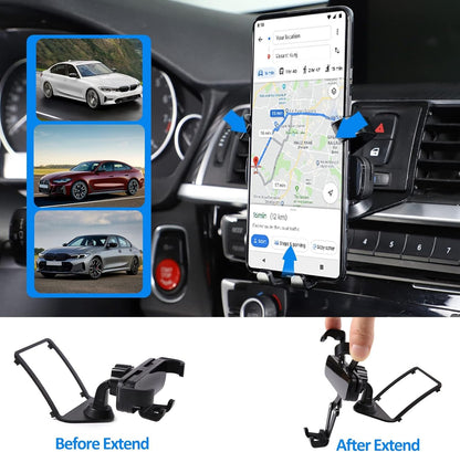DIYUCAR Car Phone Holder for BMW 1 2 3 4 F20 F21 F22 F30 F31 F32 F33 F36 2013-2019 Black