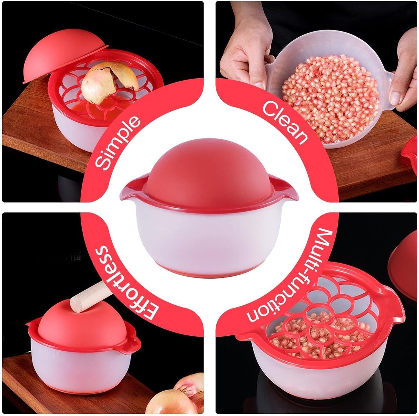 Pomegranate Cutter - Kitchen Deseeder Pomegranate Bowl,Household Kitchen Gadget Pomegranate Prep Tool, Fruit Vegetable Tools for Home Restaurant