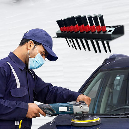 Generico Spray Can Holder Rack, Wall-Mount Auto Detailing Organizer, Bottle Storage Hanger, Cleaning Tools, Brush Holder, Wash Accessories Display, Ideal for Home, Garage, Workshop