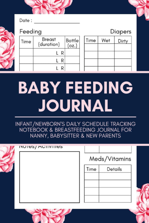 Baby Feeding Journal: Infant/Newborn's Daily Schedule Tracking Notebook, Breastfeeding Log & Feeding Notepad for Babysitter, Nanny & New Parents | A Diary to Track Babies' Activity, Vaccines, and Health