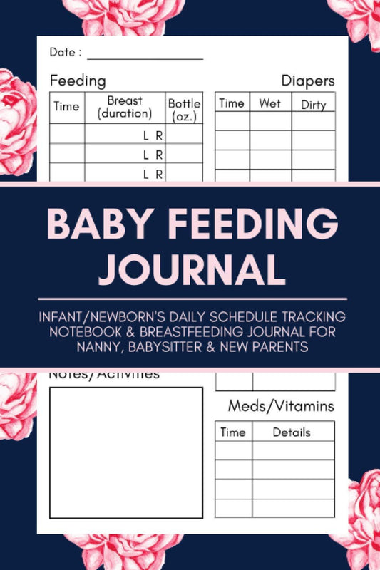 Baby Feeding Journal: Infant/Newborn's Daily Schedule Tracking Notebook, Breastfeeding Log & Feeding Notepad for Babysitter, Nanny & New Parents | A Diary to Track Babies' Activity, Vaccines, and Health