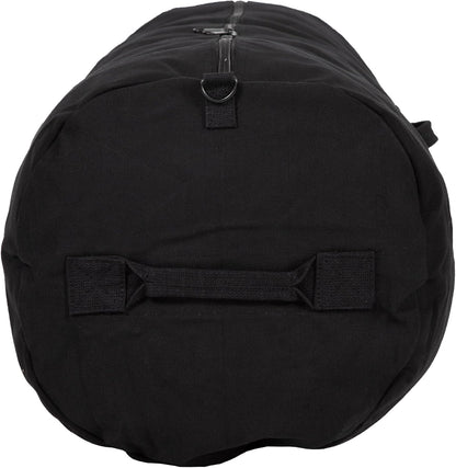 Deluxe Duffel Bag w/Zipper, Black - 42"X15"X15"