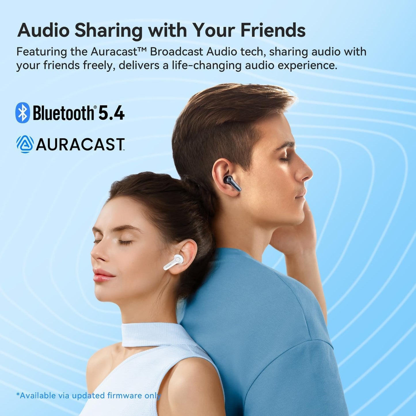 EarFun Air Pro 4 Adaptive Hybrid Noise Cancelling Wireless Earbuds Bluetooth,Qualcomm Snapdragon Sound, aptX™ Lossless, 6 Mics AI cVc 8.0 Call, LDAC Hi-Res Audio, 52H Playtime, BT5.4, in-Ear Detection