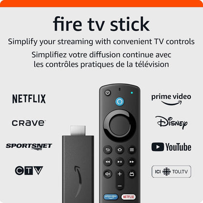 Amazon Fire TV Stick with Alexa Voice Remote (includes TV controls), HD streaming device