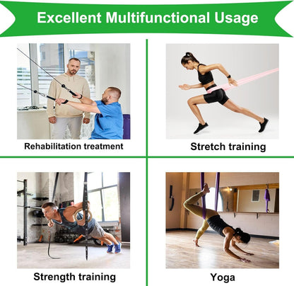 YZZHAJ Resistance Band Wall Anchors, Workout Wall Mount Hooks,Wall Mount Anchors Home Gym Accessories Equipment for Body Weight Straps, Strength Training, Physical Therapy Exercise