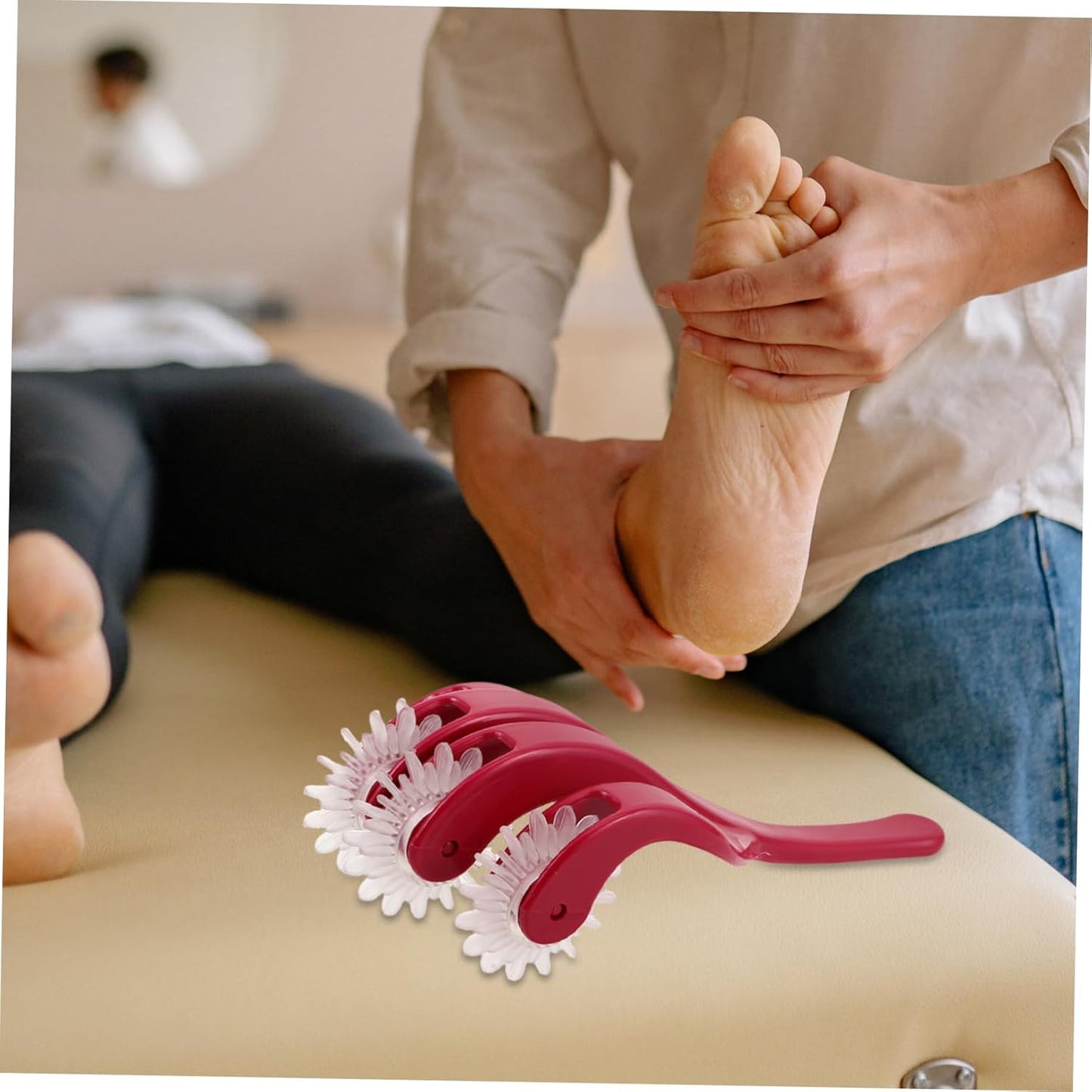 Healvian Slimming Massage Roller 32 Claw Rollers for Cervical Spine Leg Massage Muscle Recovery and Comfortable