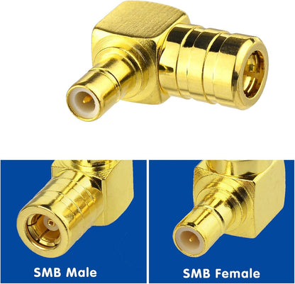 Bingfu SMB Female to Male Adapter Converter Connector 4 Kit Adapter DAB Car Antenna for Dab+ Radio