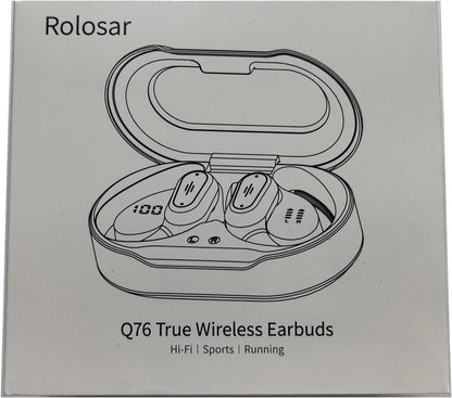 Wireless Earbuds, Bluetooth 5.4 Headphones Sport, LED Display Bluetooth Earbuds with ENC Noise Canceling Mic, 50H Stereo Wireless Headphones with Earhooks, IP7 Waterproof Ear Buds for Running/Workout