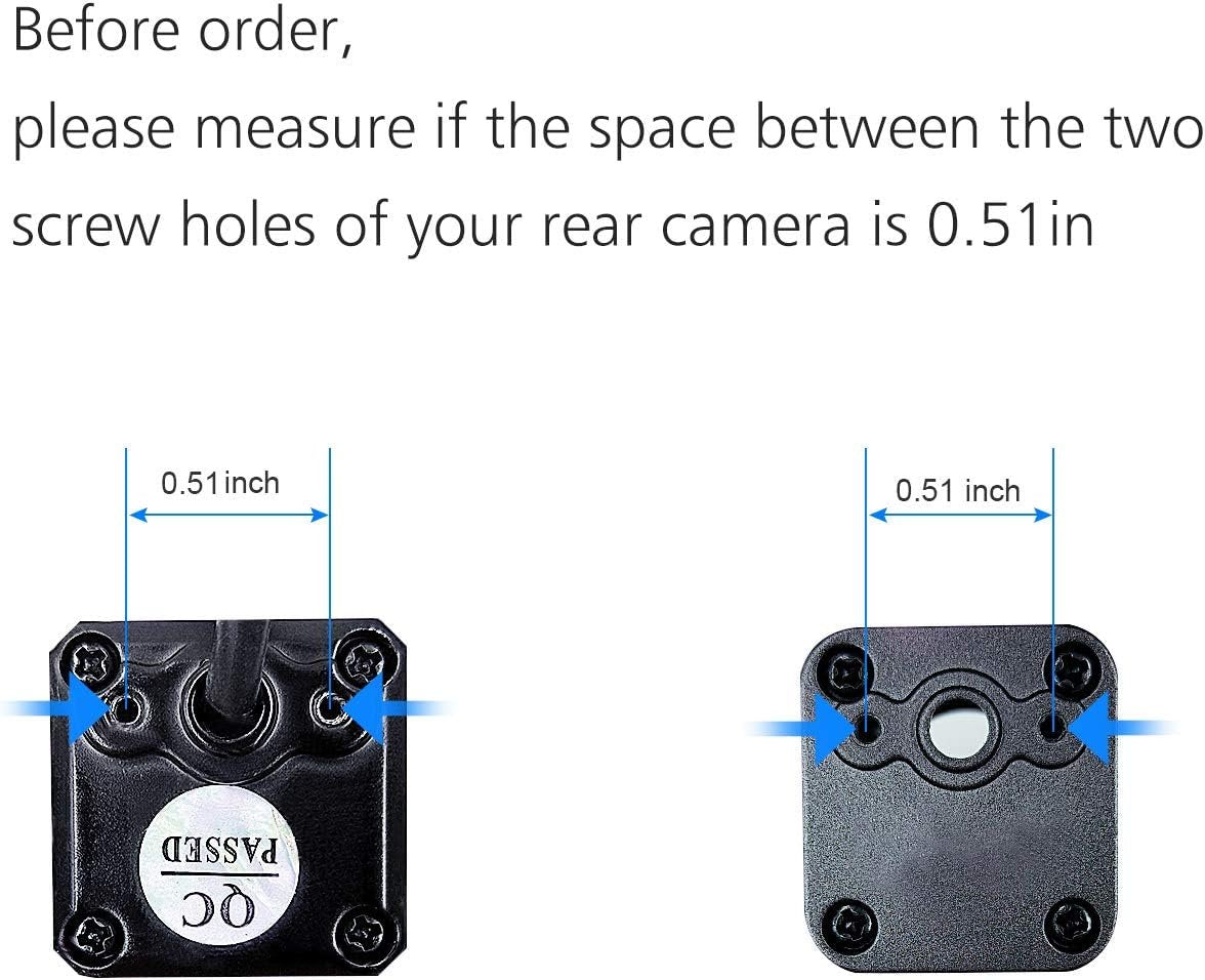 Pixelman Universal Car Rear View Camera License Plate Bracket,Dash Cam Mirror Camera Kit Accessories Rearview Camera Mount, Only Installation Holder for Backup Camera Reverse Camera